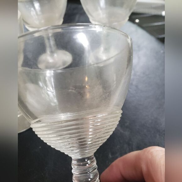 Vintage Aperitif Cordial Sherry Glasses (4) - Picture 3 of 5